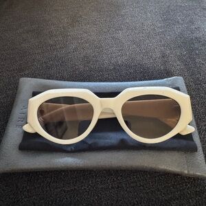 Aire White Sunglasses